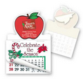 Apple Shape Custom Printed Calendar Pad Sticker W/Tear Away Calendar
